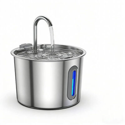 Automatic Pet Water Dispenser Quiet Filtered BPA-Free Stainless Steel Cat Water Fountain Wholesale