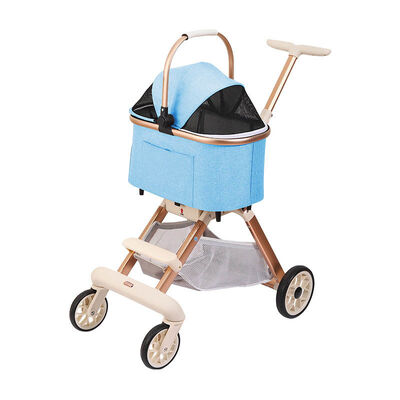 Wholesale Dog Cat Stroller, Foldable Lightweight Travel Trolley, 4-Wheel Safe Breathable Pet Carrier Bulk