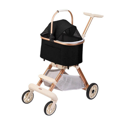 Wholesale Dog Cat Stroller, Foldable Lightweight Travel Trolley, 4-Wheel Safe Breathable Pet Carrier Bulk