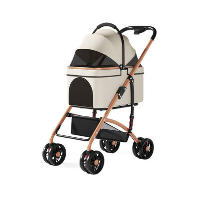 Wholesale Foldable Pet Stroller | Detachable, Shock-Absorbing, Lightweight, Breathable | OEM ODM Supplier