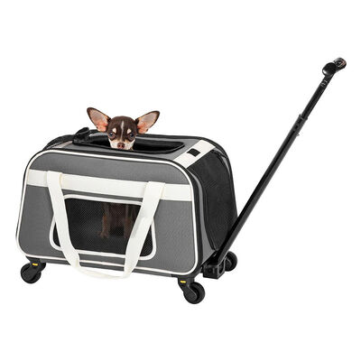 B2B Wholesale Foldable Pet Stroller–Lightweight Wheeled Travel Carrier with Breathable Mesh for Pets