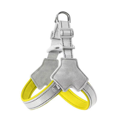 Heavy Duty Reflective Pet Harness, Adjustable Comfortable Anti-Pull Custom Print Dog Outdoor Harness
