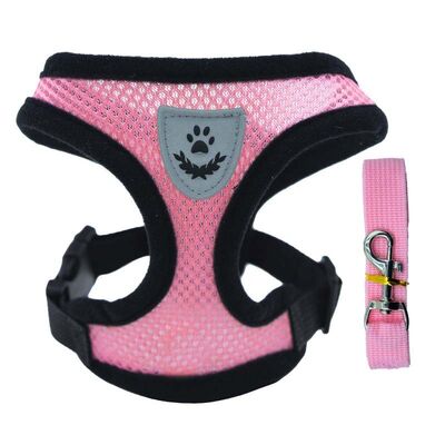 Adjustable Breathable Pet Harness Leash Set – Factory Direct Dog Walking Vest for B2B Distributors