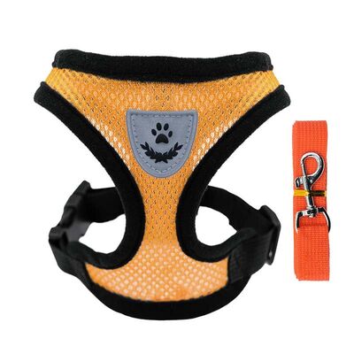 Adjustable Breathable Pet Harness Leash Set – Factory Direct Dog Walking Vest for B2B Distributors