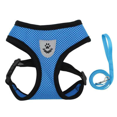 Adjustable Breathable Pet Harness Leash Set – Factory Direct Dog Walking Vest for B2B Distributors