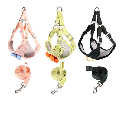 Pet Harness Wholesale Adjustable Breathable Dog Harness Custom Logo For Small Medium Dog Bulk Supply