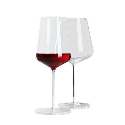 Unique 220ml Crystal Clear Stemless Wine Glasses  For Wedding Party Custom Logo Burgundy Glasses