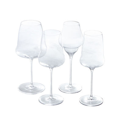 Unique 220ml Crystal Clear Stemless Wine Glasses  For Wedding Party Custom Logo Burgundy Glasses