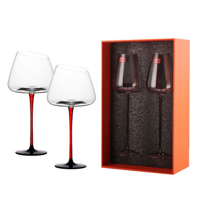 Wholesale Custom Logo12OZ Lead-Free Crystal Wedding Goblets Shatterproof & Commercial Dishwasher Safe