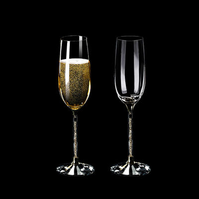 6-10OZ Bulk Crystal Champagne Flutes | Lead-Free Chip-Resistant Glassware for Hotels/Weddings