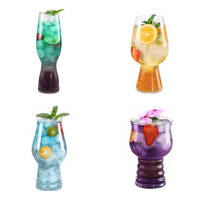 Custom 6oz-13oz Bulk Orders Lead-Free Crystal Cocktail Glasses Set For Martinis Mojitos & Tom Collins