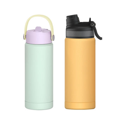 Custom Bulk 18-32oz Stainless Steel Vacuum Bottles w/ Straw/Handle | FDA Passed, BPA-Free, Heavy-Duty