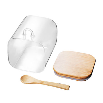 Industrial-Grade Glass Jars with Spoon | B2B Bulk Orders | Airtight Bamboo Lids | Custom Branding