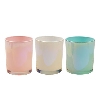 Commercial Electroplated Glass Candle Jars