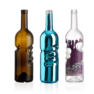 750ml Red Wine Bottles - Wholesale Price, Frosted/Transparent Options, Suitable for B2B Bulk Orders