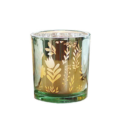 B2B Electroplated Christmas Candle Jars: Bulk Order, Custom Design, Shatter-Resistant for Candle Brands