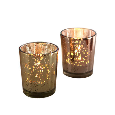 B2B Electroplated Christmas Candle Jars: Bulk Order, Custom Design, Shatter-Resistant for Candle Brands