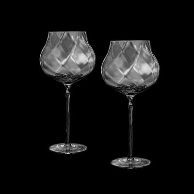 Custom Logo Wine Glass Set, Bordeaux & Burgundy Styles, Lead-Free Crystal, Commercial & Gifting Use