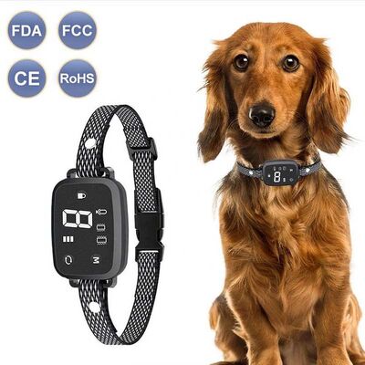 Rechargeable Waterproof Smart Dog Bark Collar – Anti Barking Training Collar for All Dog Sizes