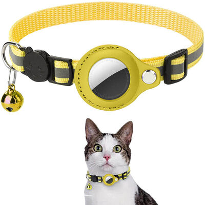 Custom Airtag Compatible Cat Collar | Wholesale Pet Safety Collar | Waterproof Airtag Bell