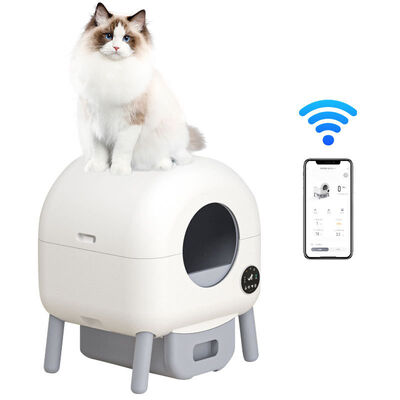 Factory Supply Smart Self Cleaning Cat Litter Box WiFi Automatic Pet Litter Box for B2B Bulk Buyers