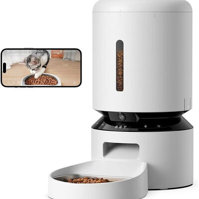 Automatic Pet Feeder 6L WiFi APP Control Timed Feeding Anti-Jam BPA-Free for Cats & Small Dogs