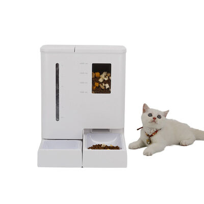 Auto Pet Feeder, Timed Meal Control, Large Capacity, Dual Power Supply Smart Feeder for US EU Market