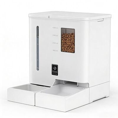 Auto Pet Feeder, Timed Meal Control, Large Capacity, Dual Power Supply Smart Feeder for US EU Market