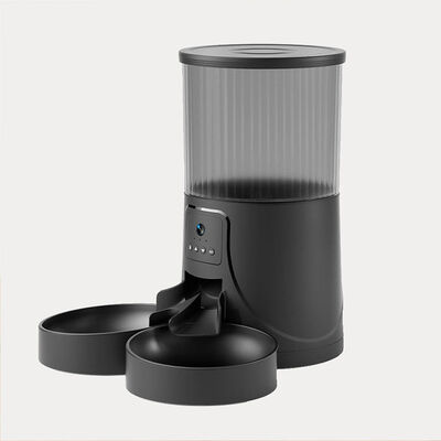 6L Smart Automatic Dog Feeder, WiFi App Control, Voice Record, Anti-Jam, Dual Bowl, Wholesale OEM