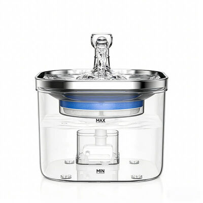 Smart Pet Water Fountain Bulk Wholesale Stainless Steel Filtered Ultra Quiet Large Capacity BPA Free