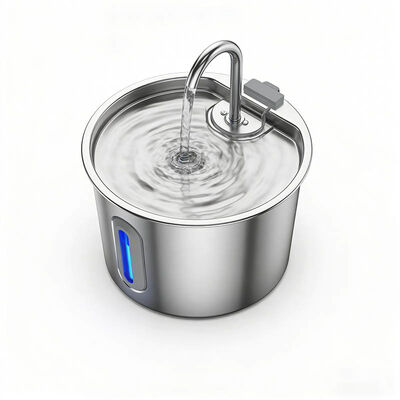 Automatic Pet Water Dispenser Quiet Filtered BPA-Free Stainless Steel Cat Water Fountain Wholesale