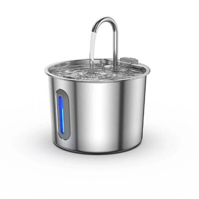 Automatic Pet Water Dispenser Quiet Filtered BPA-Free Stainless Steel Cat Water Fountain Wholesale