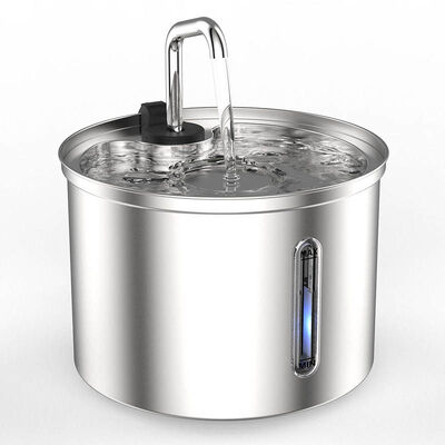 Automatic Pet Water Dispenser Quiet Filtered BPA-Free Stainless Steel Cat Water Fountain Wholesale
