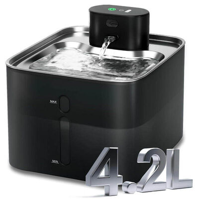 Wireless Pet Water Fountain, Battery Operated, Motion Sensor, Hygienic, Durable For B2B Buyers