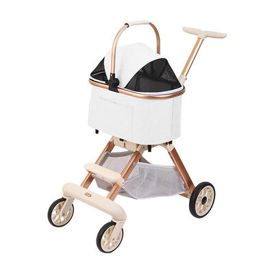 Wholesale Dog Cat Stroller, Foldable Lightweight Travel Trolley, 4-Wheel Safe Breathable Pet Carrier Bulk