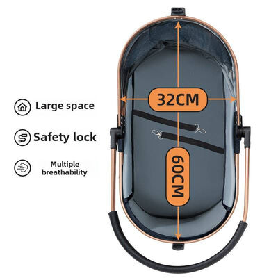 Wholesale Foldable Pet Stroller | Detachable, Shock-Absorbing, Lightweight, Breathable | OEM ODM Supplier