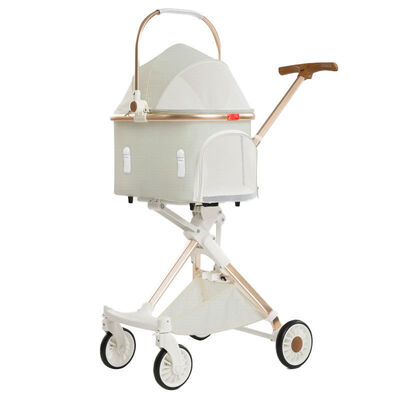 Wholesale  Durable  Pet Stroller Foldable Lightweight 4-Wheel Safe Detachable OEM Dog Cat Travel Stroller