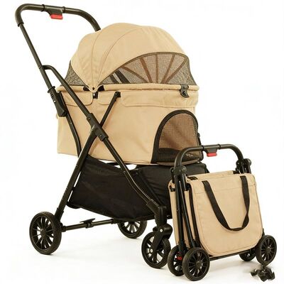 Stable Foldable Pet Stroller, Short Lead Time Universal Wheel Pet Push Cart Wholesale For Distributors