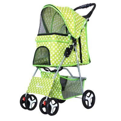 Quick Fold Pet Stroller Large Capacity Anti Escape Easy Clea Portable Pet Travel Cart Bulk Custom Logo