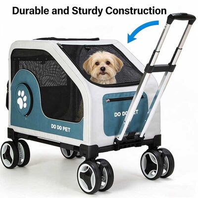 Terrain Pet Stroller Foldable Detachable Washable Comfortable Multi-Pet Travel Stroller B2B Wholesale