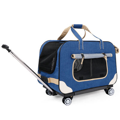 B2B Wholesale Foldable Pet Stroller–Lightweight Wheeled Travel Carrier with Breathable Mesh for Pets