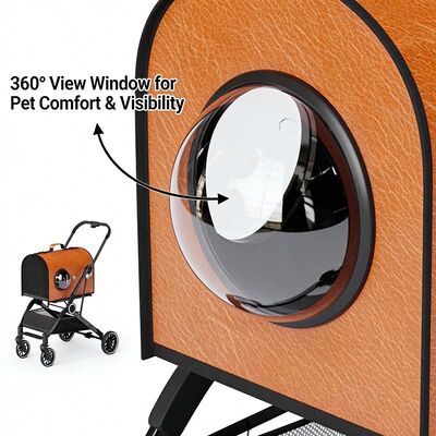 Collapsible Dog Stroller | Detachable Pet Carrier Stroller|Quiet Pet Stroller for B2B Bulk Purchase