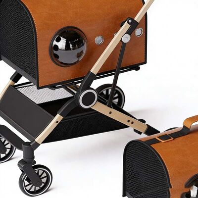 Collapsible Dog Stroller | Detachable Pet Carrier Stroller|Quiet Pet Stroller for B2B Bulk Purchase