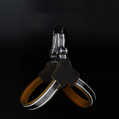 Heavy Duty Reflective Pet Harness, Adjustable Comfortable Anti-Pull Custom Print Dog Outdoor Harness