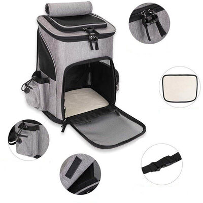 Pet Backpack Carrier Wholesale, Water Resistant Hiking Pet Backpack With Side Pockets, Bulk Supply