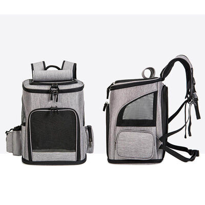Pet Backpack Carrier Wholesale, Water Resistant Hiking Pet Backpack With Side Pockets, Bulk Supply