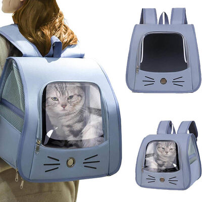 Bulk Cat Backpack Carrier, Clear Window Breathable Pet Travel ODM Backpack For B2B Pet Supply Buyers