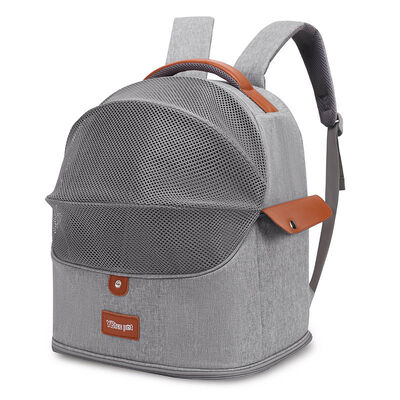 Pet Backpack Carrier Wholesale Factory Supply, Cute Cat Face Ventilated Travel Bag Custom Logo Carrier