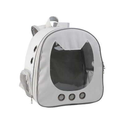 Cat Backpack Carrier Wholesale, Ventilated PU Pet Travel Backpack OEM ODM Custom Logo