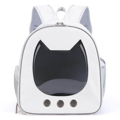Cat Backpack Carrier Wholesale, Ventilated PU Pet Travel Backpack OEM ODM Custom Logo